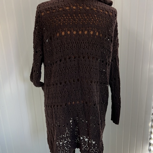 NWOT! Brown Knit Open Front American Eagle Long Cardigan! Size small - Picture 4 of 4